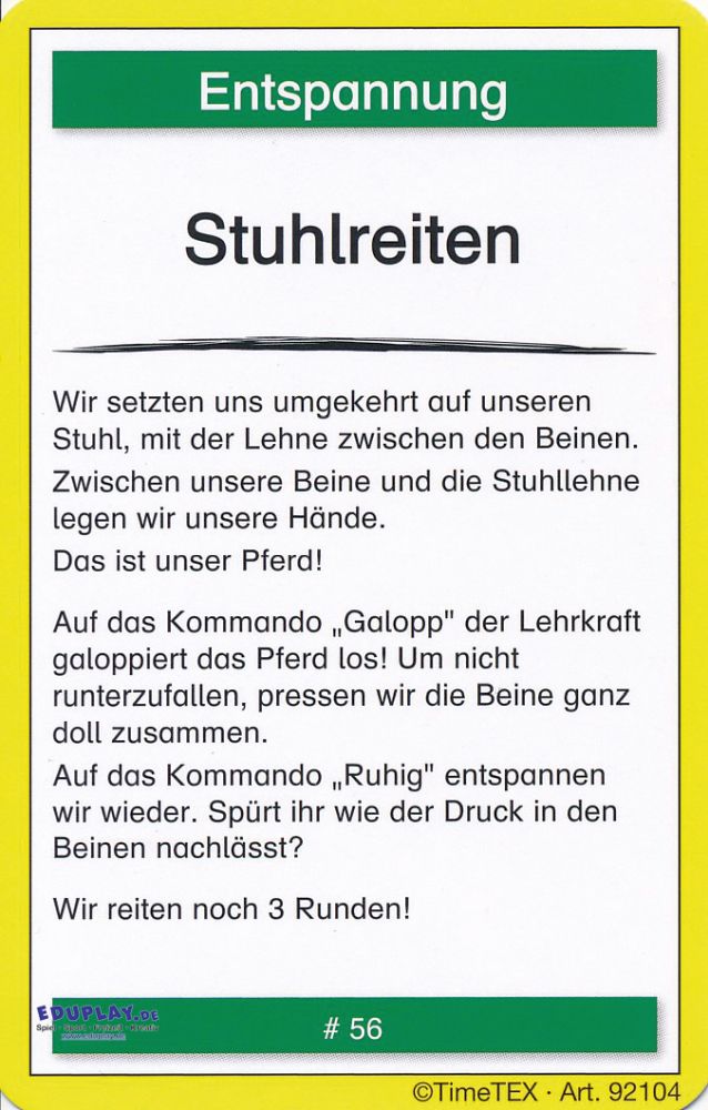 Eduplay Kartenspiel Bewegtes Lernen 60-Tlg. Im Etui