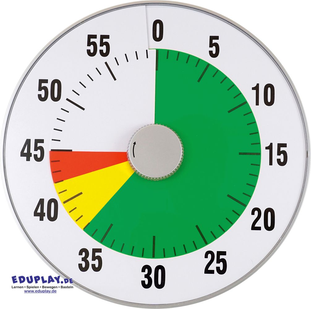 Eduplay Zeitdauer-Uhr Lautlos Xl