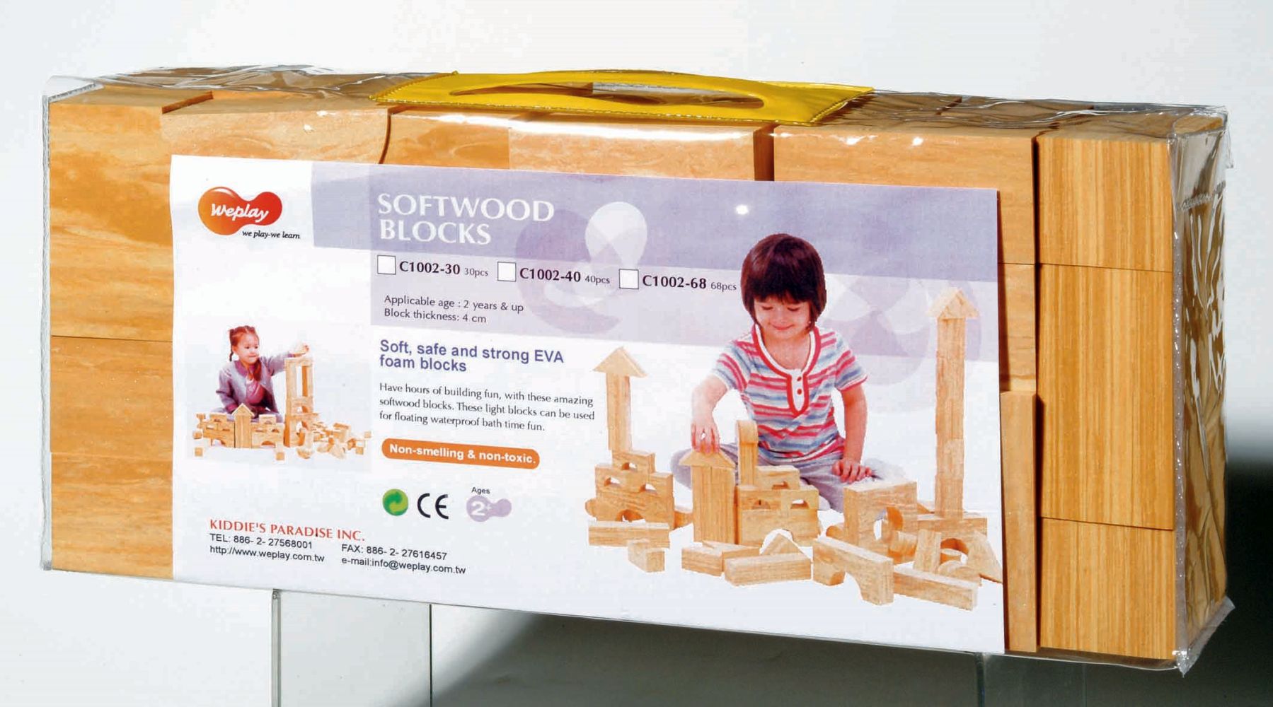 Weplay Soft Wood Bausteine 68-tlg.