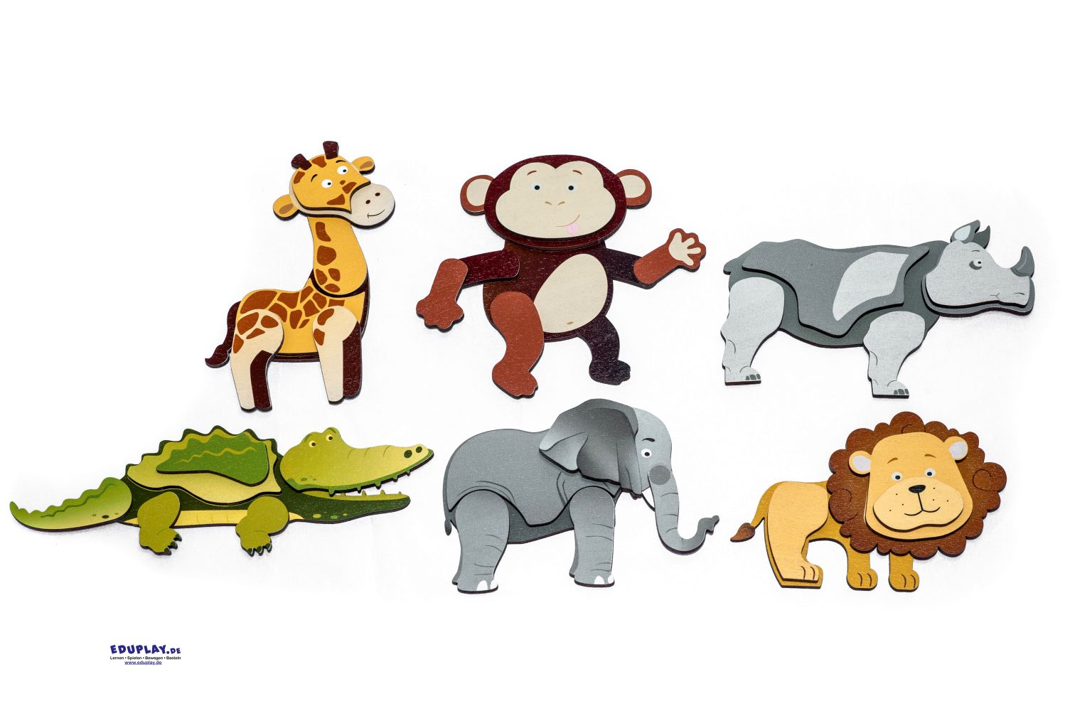Eduplay Magnetpuzzle Wildtiere