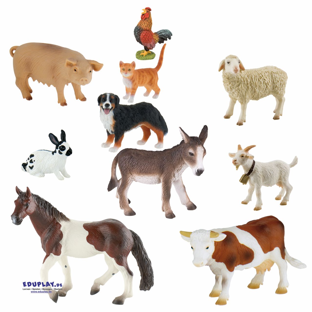 Eduplay Bauernhof Spielfiguren 10er Set