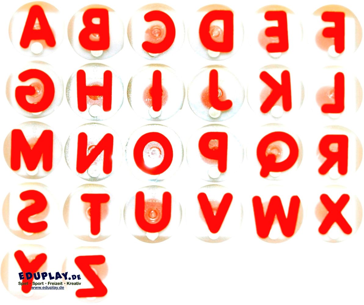 Eduplay Riesenstempel Großbuchstaben 26er Set Rot