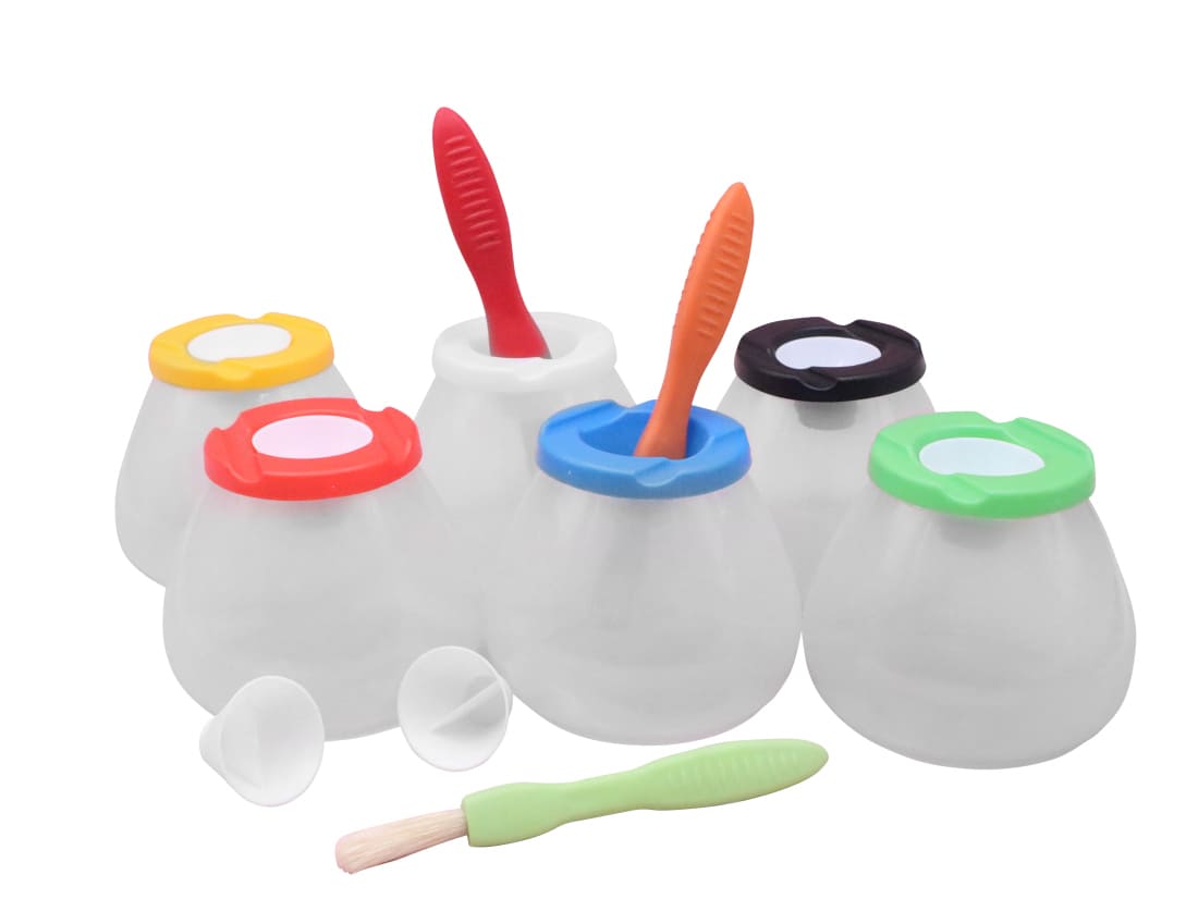 Eduplay Auslaufsichere Becher mit Deckel 6er Set