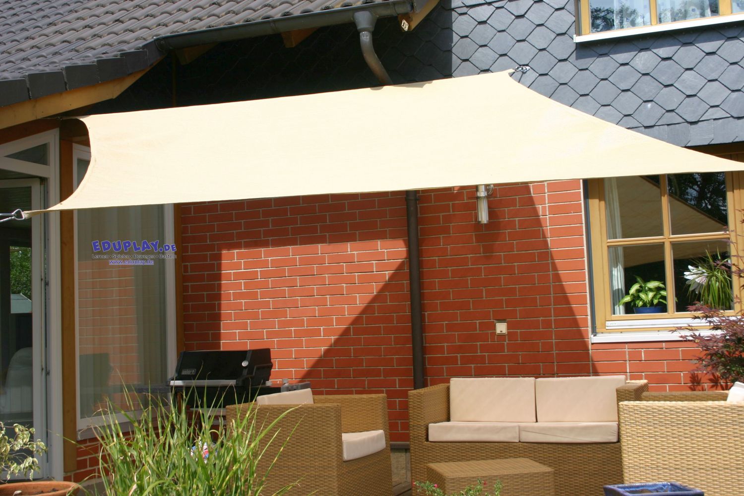 Eduplay Sonnensegel 3,6 X 3,6 in Beige