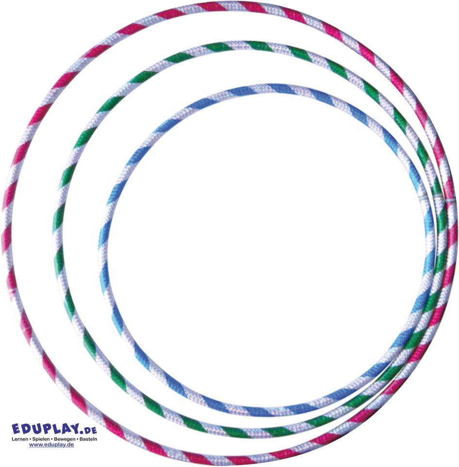 Eduplay Hula-Hoop-Reifen 65/70/75 cm 12er Set