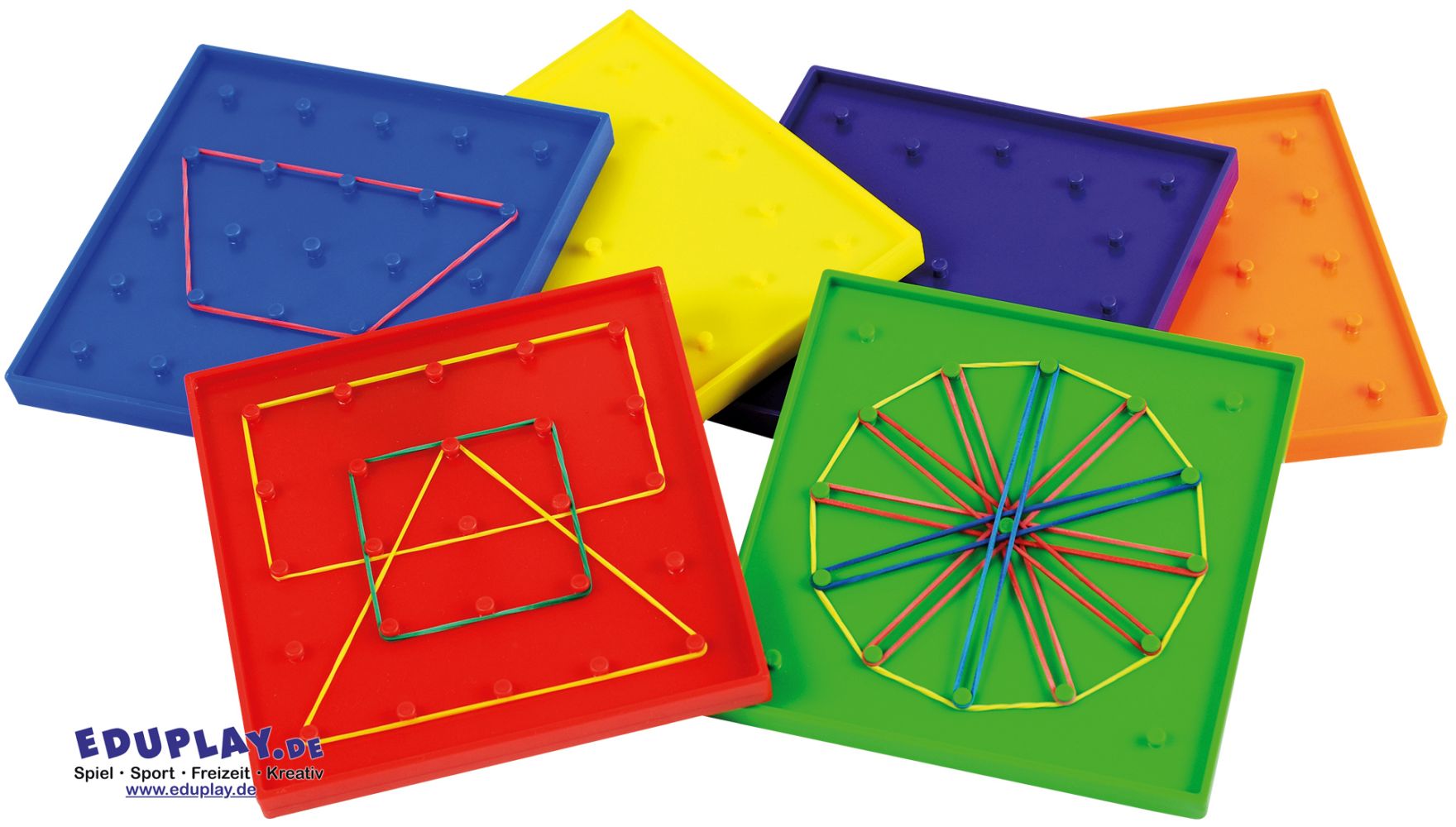 Eduplay Geo Brett 6er Set 12,5 cm