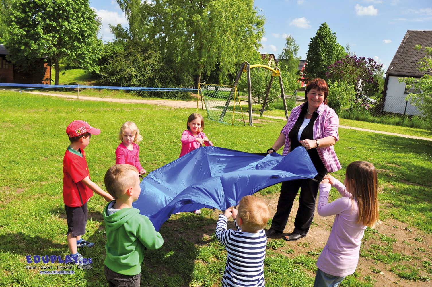 Eduplay Schwungtuch 360 cm Blau